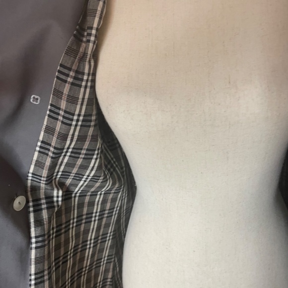 Vintage Dannimac Double-breasted Raincoat Trench Style Grey /Gray  Small VGC - Picture 7 of 11